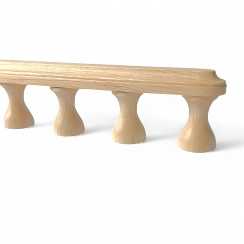 23 mm neapstrādāts koka mēbeļu rail vārpsta installed as railing bar