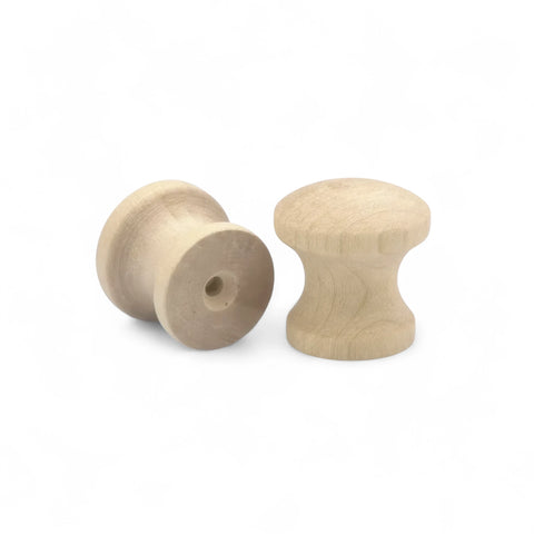 21 mm hourglass turned wooden cabinet knobs