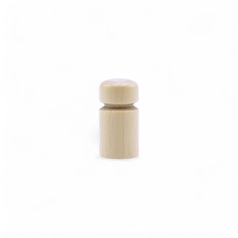 25 mm turned wooden peg cabinet knob