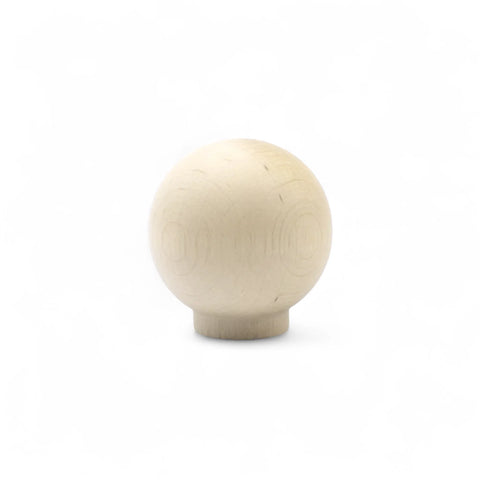 Okrągła brzozowa drewniana gałka meblowa 23 mm