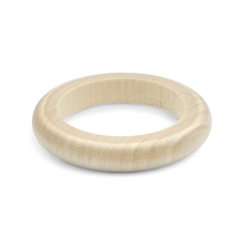 60 mm außen abgerundeter flacher Holzring