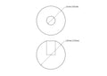 20 mm kasepuit tüüblikatted koos 6 mm hole