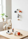 DIY painted kasepuit tüüblikatted kasutatud kui Sein konksud