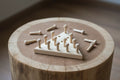 6 x 30 mm koka mushroom axle mietiņi used in koka spēles un puzzles