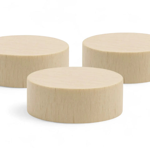 virnastatud 60 × 25 mm puidust silindrid