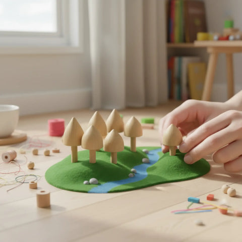 30 mm unbehandelt Holz dome Kappen verwendet als Holzspielzeug- component