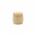 35 x 38 mm wooden pill box with fitted lid