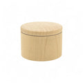 59 x 44 mm turned wooden box with fitted cover