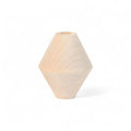 turned wooden double cone bead 50 x 60 mm
