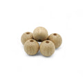 10 mm white oak wooden beads