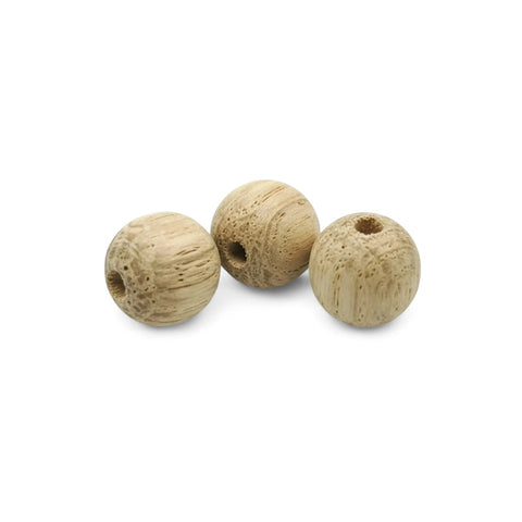 12 mm white oak wood beads
