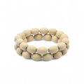 Bracelets made from 10 x 14 mm wooden barrel beads