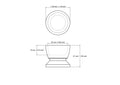 tehniline joonis: 30 mm puidust munad Cup Holder