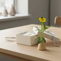30 x 60 mm turned wooden cone used as decorative mini flower vase