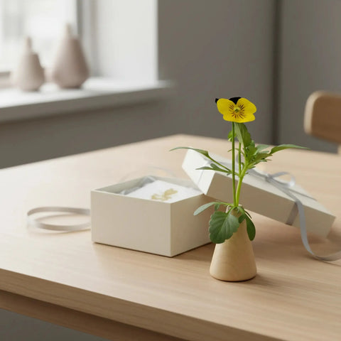 30 x 60 mm gedrechseltes Holzkegel verwendet als Dekorativ mini flower vase