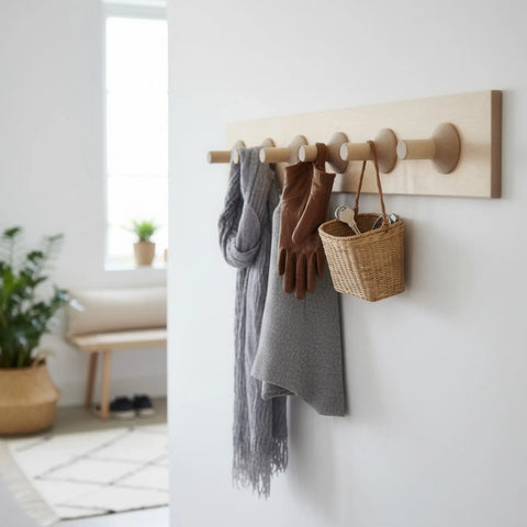 49 x 52 mm Holz coat rack Stifte verwendet als coat rack Haken