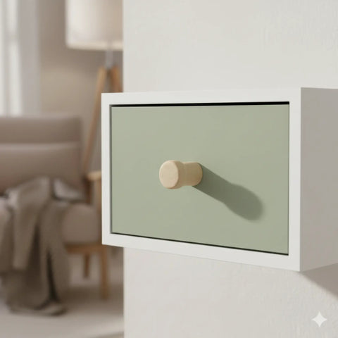 45 mm puidust Sein konks pulgad installed on drawer