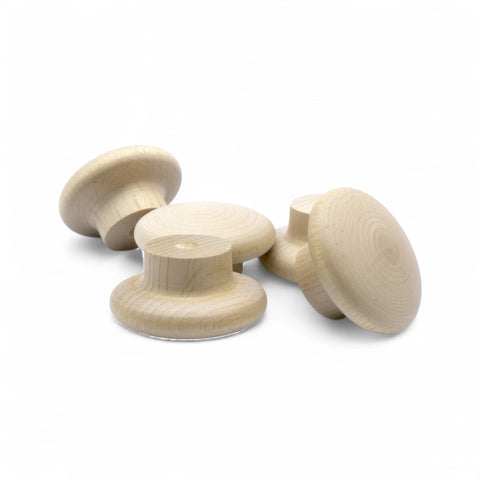 Backside  50 mm ümar puidust mööblinupp koos mounting hole