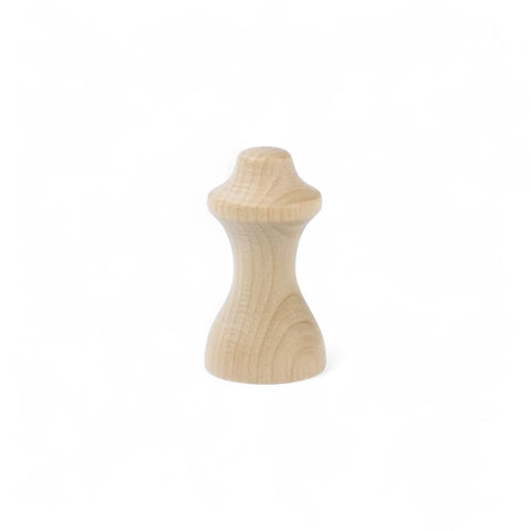 44 mm gedrechseltes Holz spindle style Möbelknopf