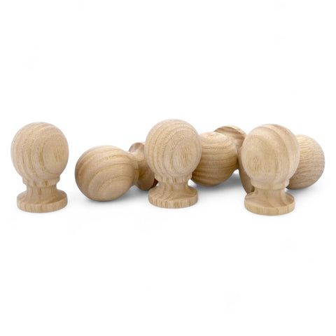 33 mm ümar ash puidust cabinet nupud