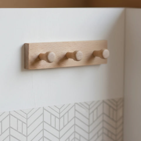 20 mm classic rund Holz Möbelknopf verwendet als Wandhaken