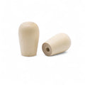 Backside of 11 mm mini birch wooden cabinet knob with holes