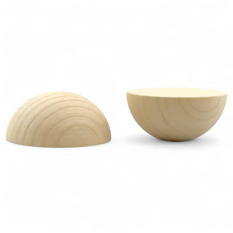 lähikaader  60 mm split puidust kuulid showing wood grain