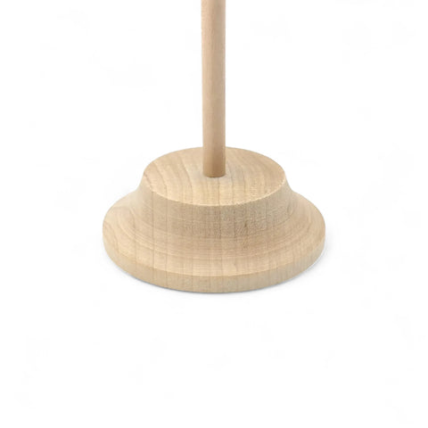 Tuvplāns grebts pamatne  33 cm koka table karogs stand