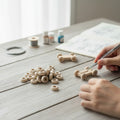 18 mm wooden donut spacer rings used as toy car wheels