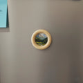6 cm puidust käsitöö raamid rõngad kasutatud jaoks DIY fridge magnet