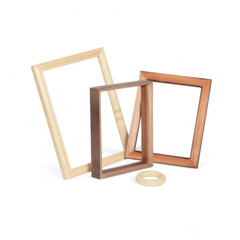 Turned wooden frames